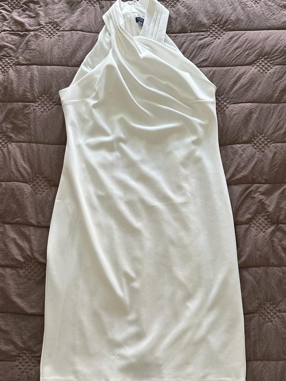 RACHEL Rachel Roy White One-Shoulder Sheath Dress